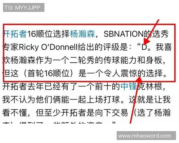 拓记:批评杨瀚森不如关注克罗宁的选秀策略与决策失误